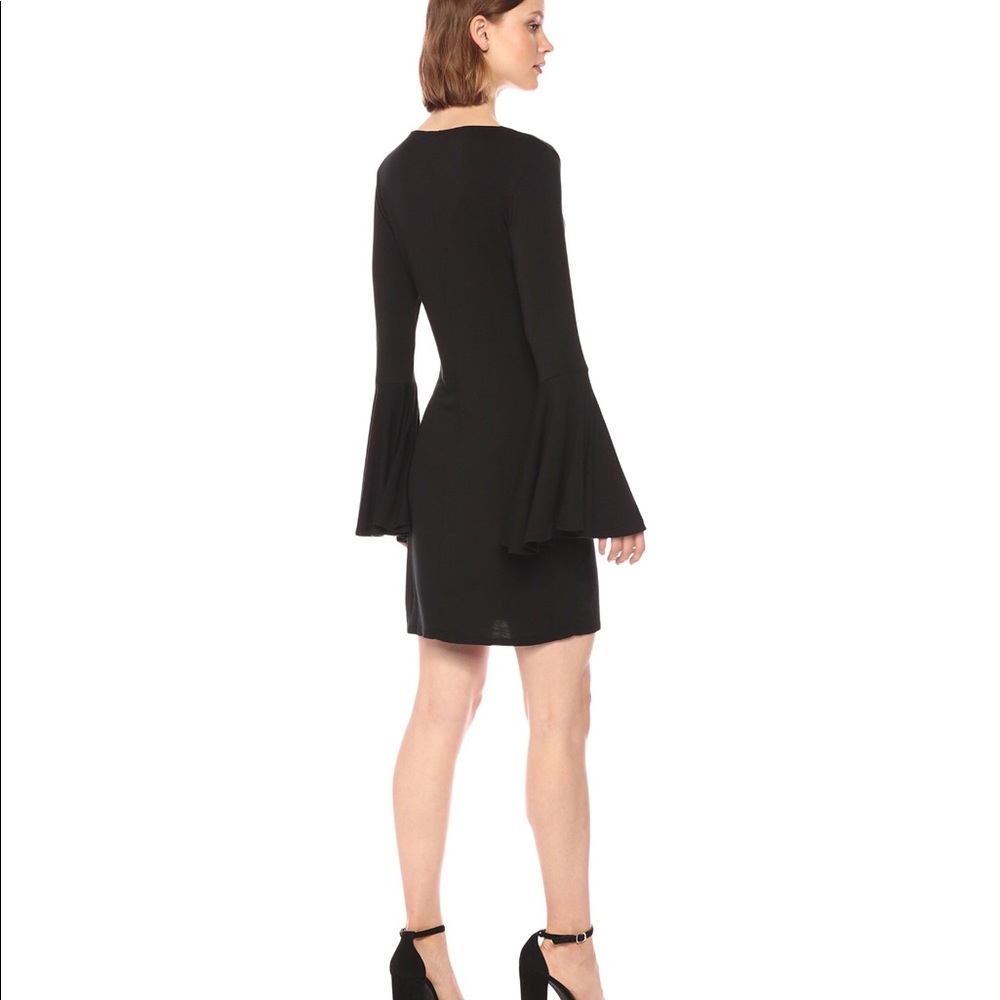 LaMade- Fitted Flutter Sleeve Dress - Picture 1 of 7